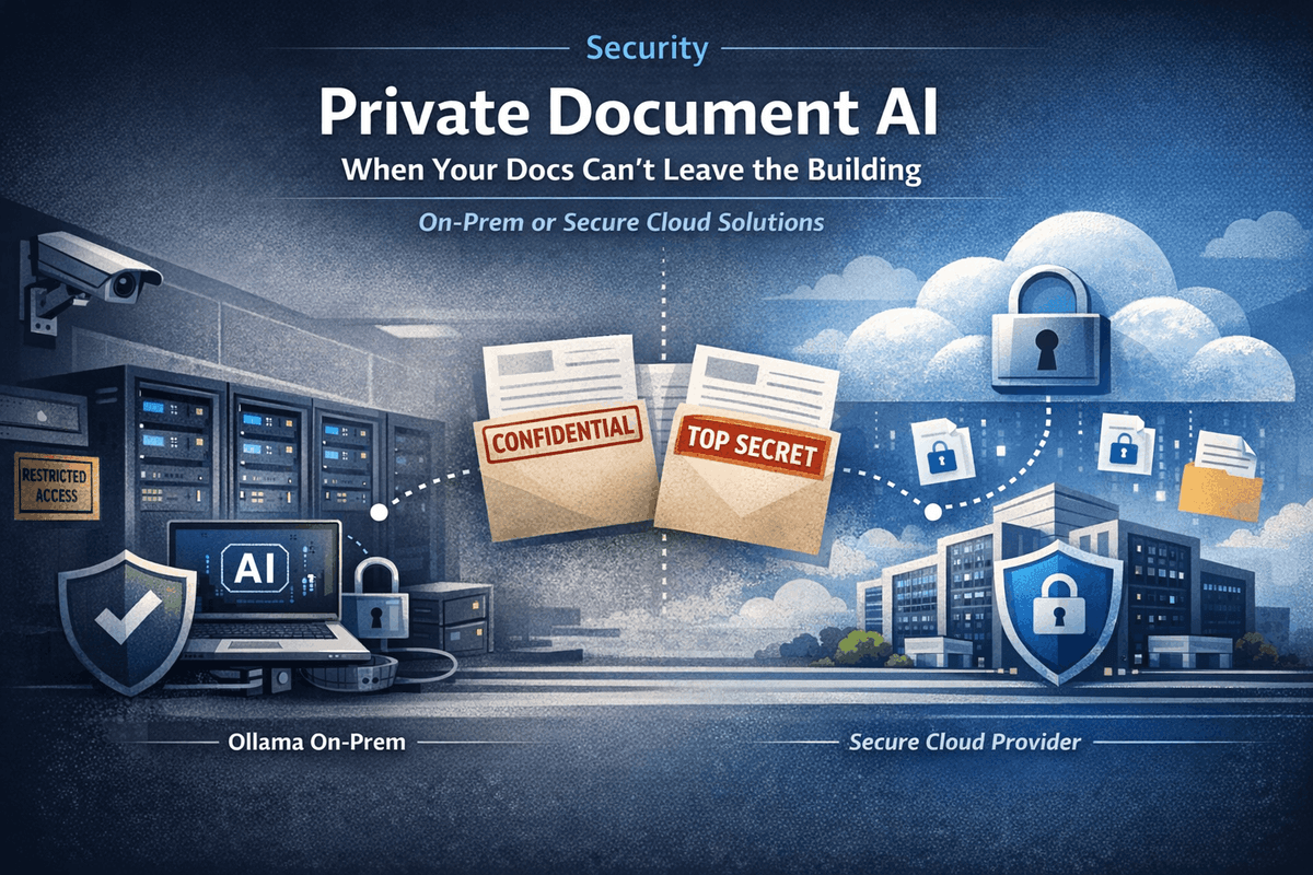 Your data stays private — no training on your documents